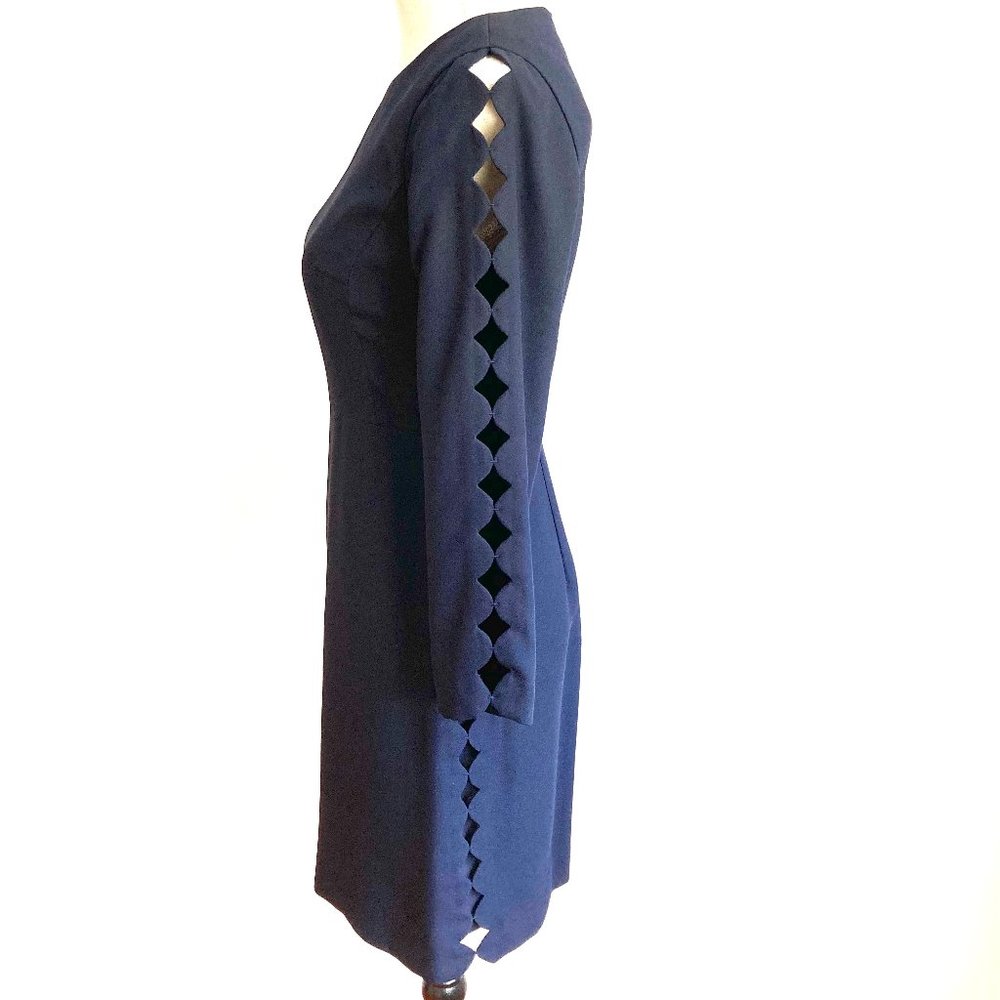 Club Monaco Navy Long Sleeve Cutout Mini Dress Size 00